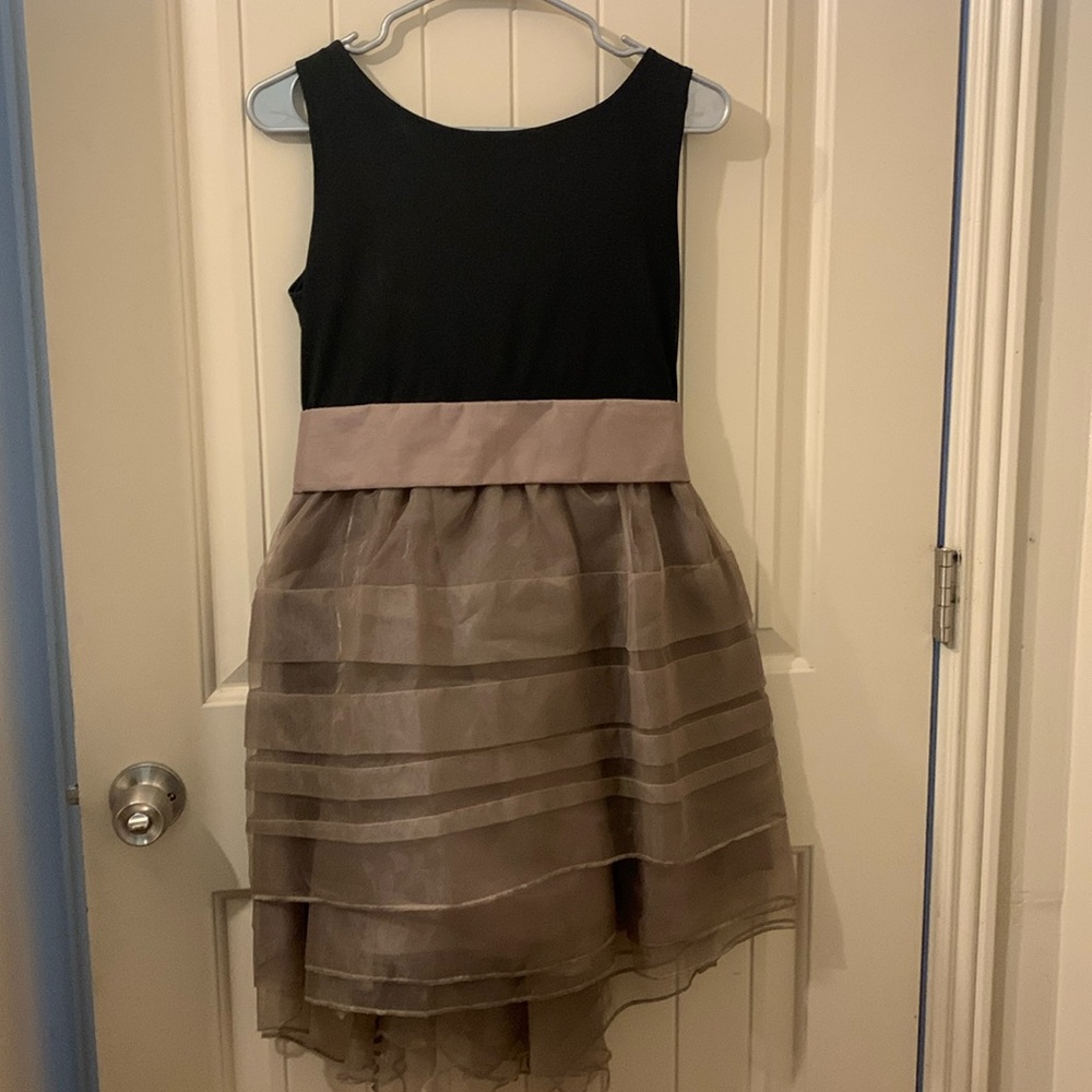 NWOT Black/Grey Zip Up Knee Length Dress